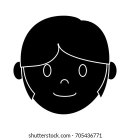 cartoon man face icon