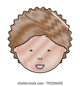 cartoon man face icon