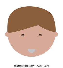 cartoon man face icon
