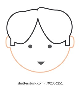 cartoon man face icon