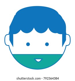 cartoon man face icon