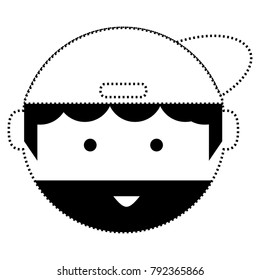 cartoon man face icon