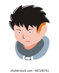 a cartoon man funky