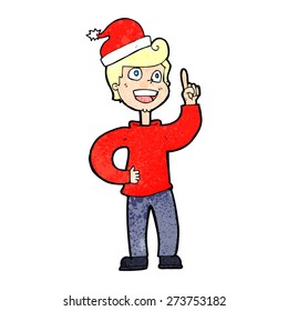caricaturista preparando Navidad
