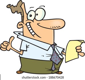 cartoon man giving a thumbs up