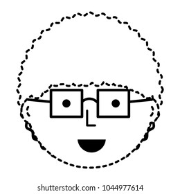 Cartoon man with glasses