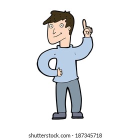 cartoon man with great idea