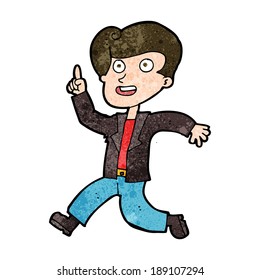 cartoon man with great idea