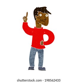 cartoon man with great idea