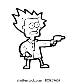 caricaturista con armas