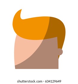 cartoon man head icon image