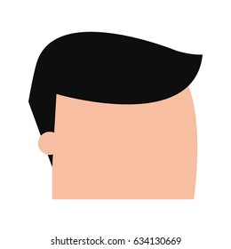 cartoon man head icon image