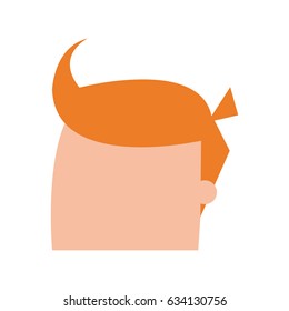 cartoon man head icon image