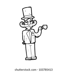 cartoon man with huge mustache
