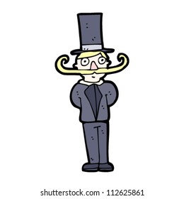 cartoon man with huge mustache