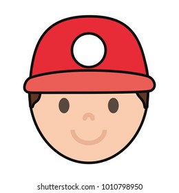 cartoon man icon