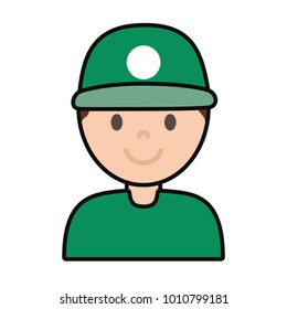 cartoon man icon