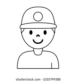cartoon man icon