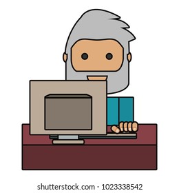 cartoon man icon