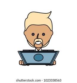 cartoon man icon