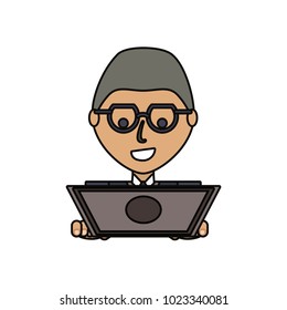 cartoon man icon
