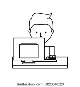 cartoon man icon