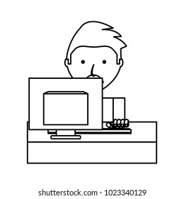 cartoon man icon