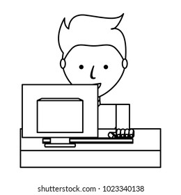 cartoon man icon