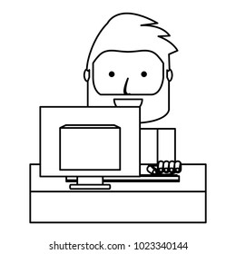 cartoon man icon