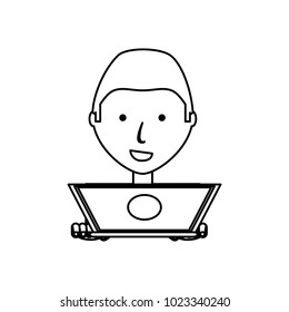 cartoon man icon
