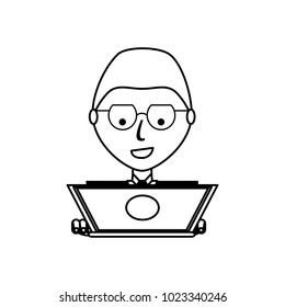 cartoon man icon