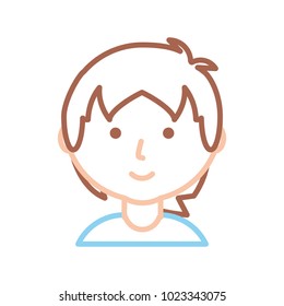 cartoon man icon