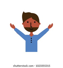 cartoon man icon