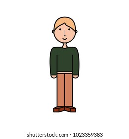 cartoon man icon