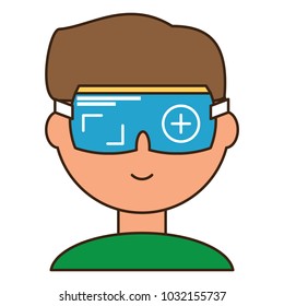 cartoon man icon