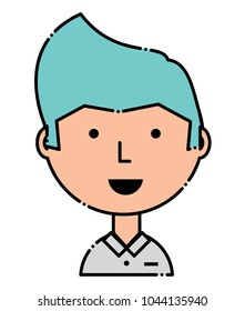 Cartoon man icon