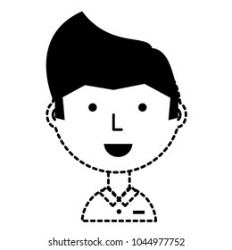 Cartoon man icon