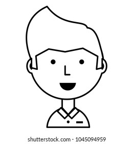 Cartoon man icon