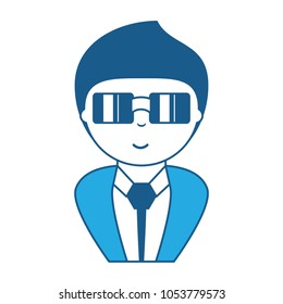 cartoon man icon