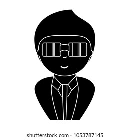 cartoon man icon