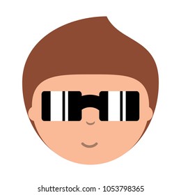 cartoon man icon