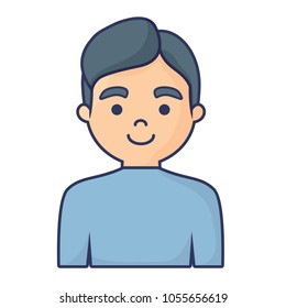 cartoon man icon