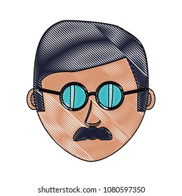 cartoon man icon