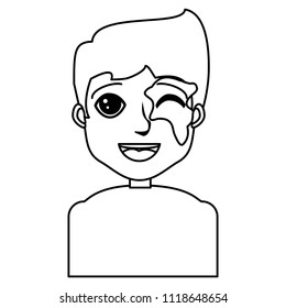 cartoon man icon