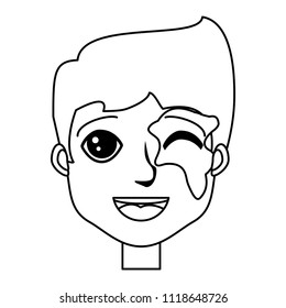 cartoon man icon