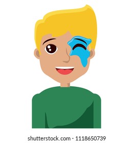 cartoon man icon