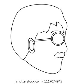 cartoon man icon