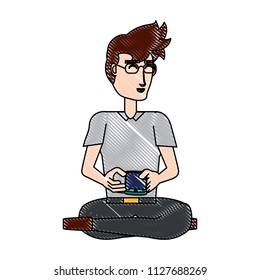 cartoon man icon