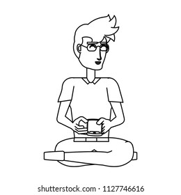 cartoon man icon