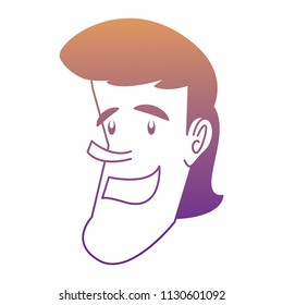 cartoon man icon